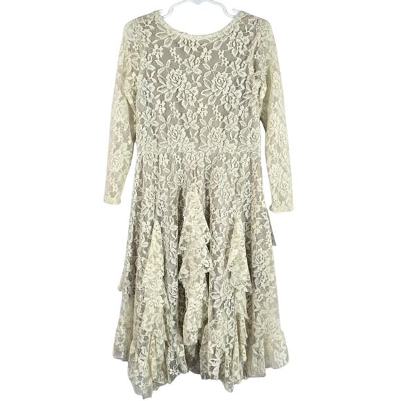 AF Mia Joy Cream Lace Sandy Dress Turtledove Joyfolie Little Girl Sz 5 NWT Boho - Picture 1 of 10